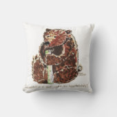 Bear Contemplates Hibernation クッション (正面)