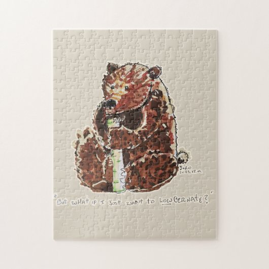 Bear Contemplates Hibernation ジグソーパズル (縦)