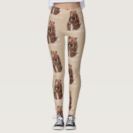 Bear Contemplates Hibernation レギンス