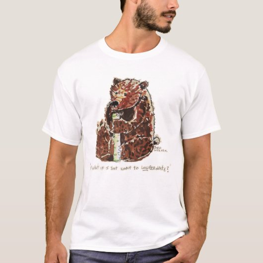 Bear Contemplates Hibernation Tシャツ (正面)