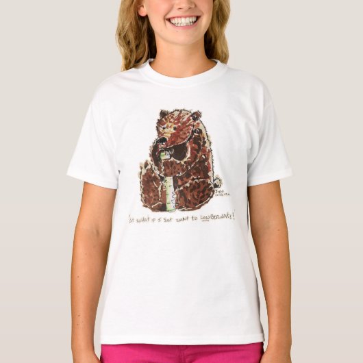 Bear Contemplates Hibernation Tシャツ (正面)