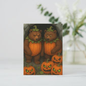 Bear Couple Costumes ポストカード (スタンド正面)