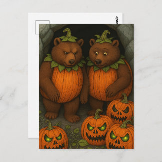 Bear Couple Costumes ポストカード