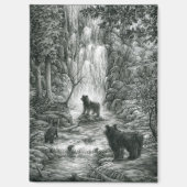 Bear Cubs Visit the Falls マグネット (正面)