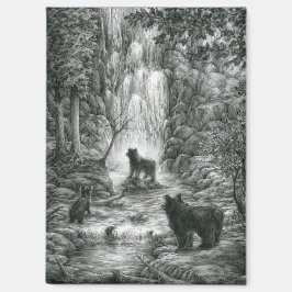 Bear Cubs Visit the Falls マグネット