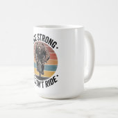 Bear Cycling Vintage Sunset Biker Design コーヒーマグカップ (正面右)