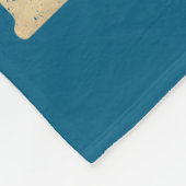 Bear Deer Vintage Beer  フリースブランケット (角)