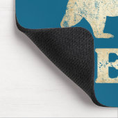 Bear Deer Vintage Beer  マウスパッド (コーナー)