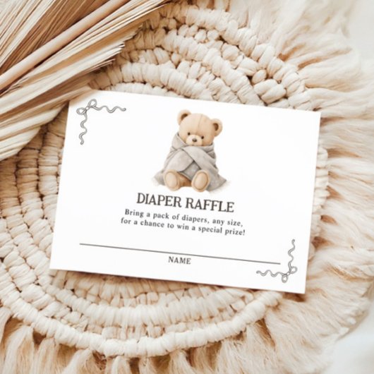 Bear Diaper Raffle Card  エンクロージャーカード