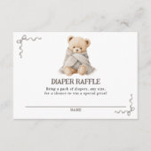 Bear Diaper Raffle Card  エンクロージャーカード (正面)