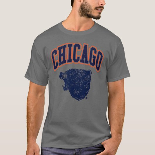 Bear Down Chicago Light レトロ Tシャツ (正面)