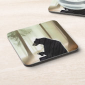 Bear Drink Coffee in the Woods コースター (左側)