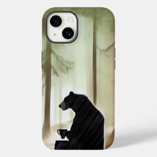 Bear Drink Coffee in the Woods Case-Mate iPhone 14ケース