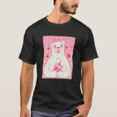 Bear Drinking Strawberry Milk Tシャツ (正面)