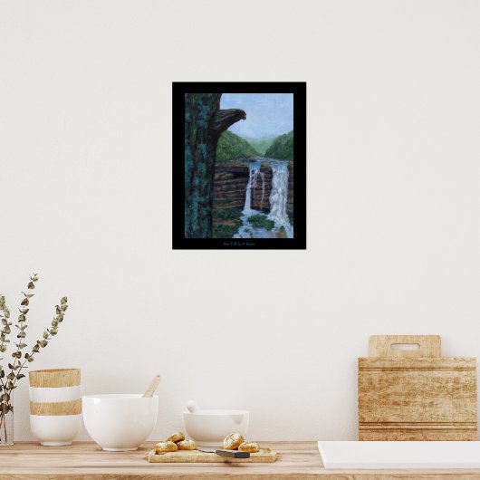 Bear Falls Art Print ポスター (キッチン)
