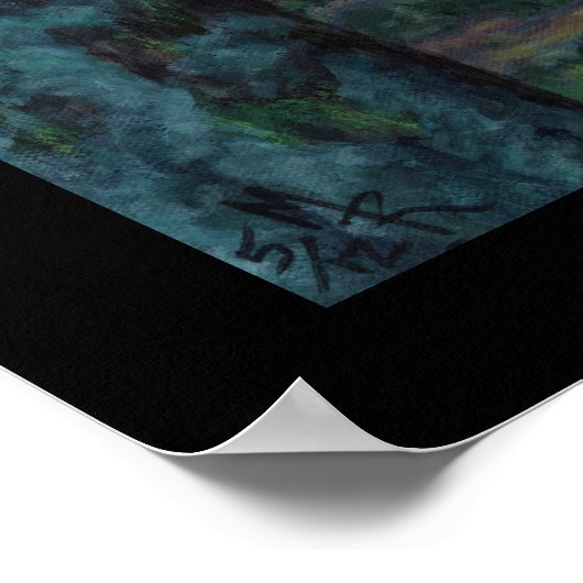 Bear Falls Art Print ポスター (角)