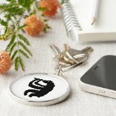 Bear Flute Player キーホルダー (側面)