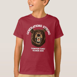 Bear “Generations Strong” Custom Family Reunion Tシャツ