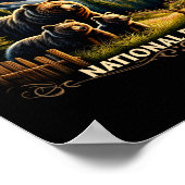 Bear Great Smokey Mountains National Park Black Be ポスター (角)