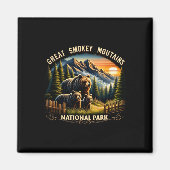 Bear Great Smokey Mountains National Park Black Be マグネット (正面)