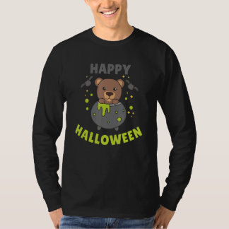 Bear Halloween Cauldron Bat Happy Halloween Tシャツ