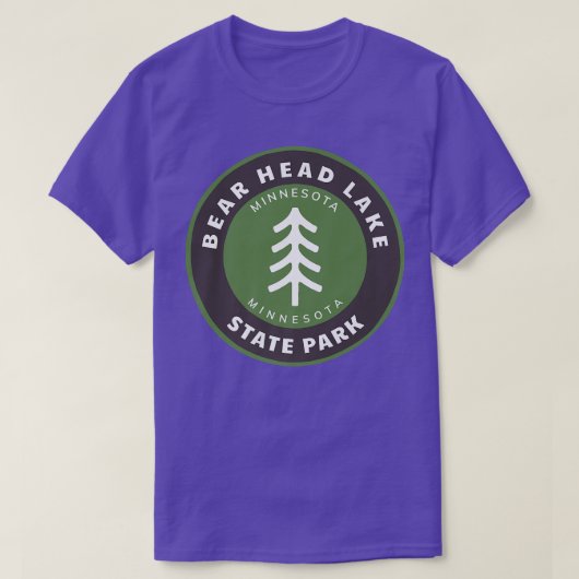 Bear Head Lake State Park Minnesota MN Forest Tree Tシャツ (デザイン正面)