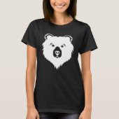 Bear Head Women Men Graphic Bear Tシャツ (正面)