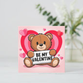 Bear hearts Be my Valentine シーズンカード (スタンド正面)