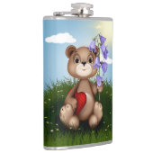 Bear Holding Bouquet Flower-30926 フラスク (右)