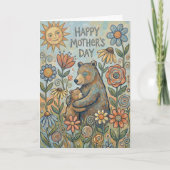Bear Hug Mother's Day Card カード (正面)