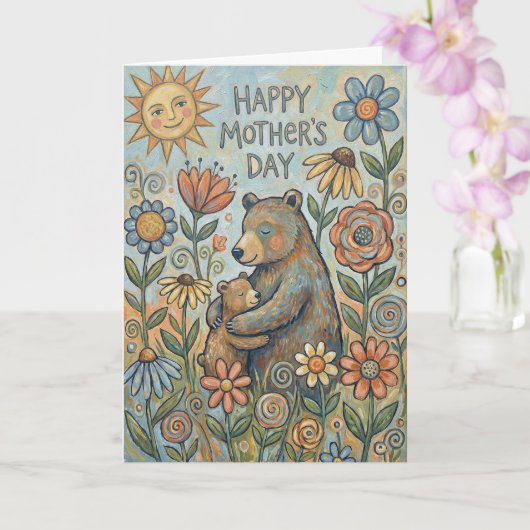 Bear Hug Mother's Day Card カード (蘭)