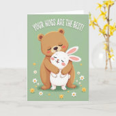 Bear Hugs Are The Best Card カード (黄色い花)
