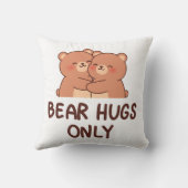 Bear Hugs Only クッション (裏面)