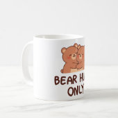 Bear Hugs Only コーヒーマグカップ (正面左)