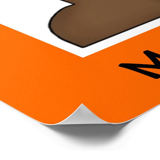 Bear I カスタマイズ Love 2年生の教室ポスター ポスター (角)