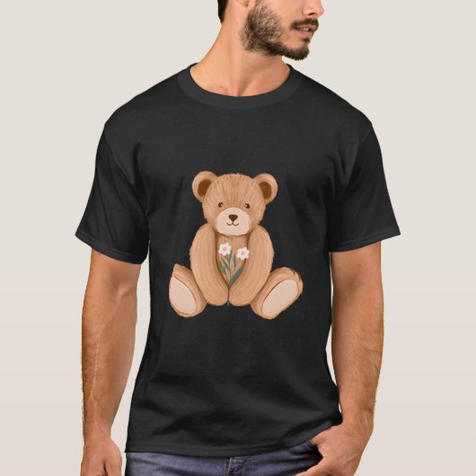 Bear Illustration Tシャツ (正面)