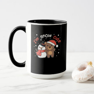Bear I'm Snow Cute Snowman Snow Pun マグカップ