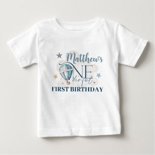 Bear in a Balloonベビー素晴らしジャージーTシャツ ベビーTシャツ