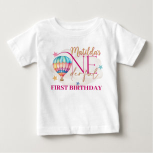 Bear in a Balloonベビー素晴らしジャージーTシャツ ベビーTシャツ