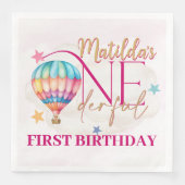 Bear in a Balloon Standardパーティーナプキン (正面)