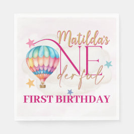 Bear in a Balloon Standardパーティーナプキン スタンダードランチョンナプキン