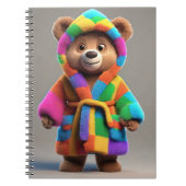 Bear in a colorful robe ノートブック (正面)