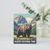 Bear in Glacier National Park Montana ポストカード (スタンド正面)