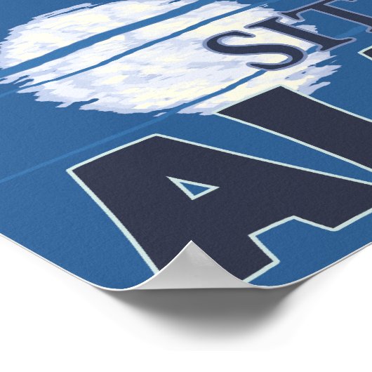 Bear in Moonlight – アラスカ，シトカ ポスター (角)