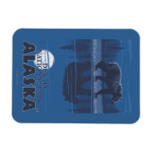 Bear in Moonlight – アラスカ，デナリ国立公園 マグネット (横)