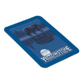 Bear in Moonlight -イエローストーン国立公園 マグネット (右側)