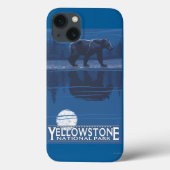 Bear in Moonlight -イエローストーン国立公園 Case-Mate iPhoneケース (裏面)