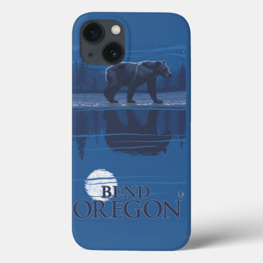 Bear in Moonlight – オレゴン，ベンド Case-Mate iPhoneケース (裏面)