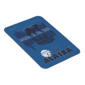 Bear in Moonlight – カレー，アラスカ マグネット (右側)