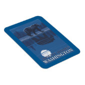 Bear in Moonlight – ワシントン山アダムス マグネット (右側)